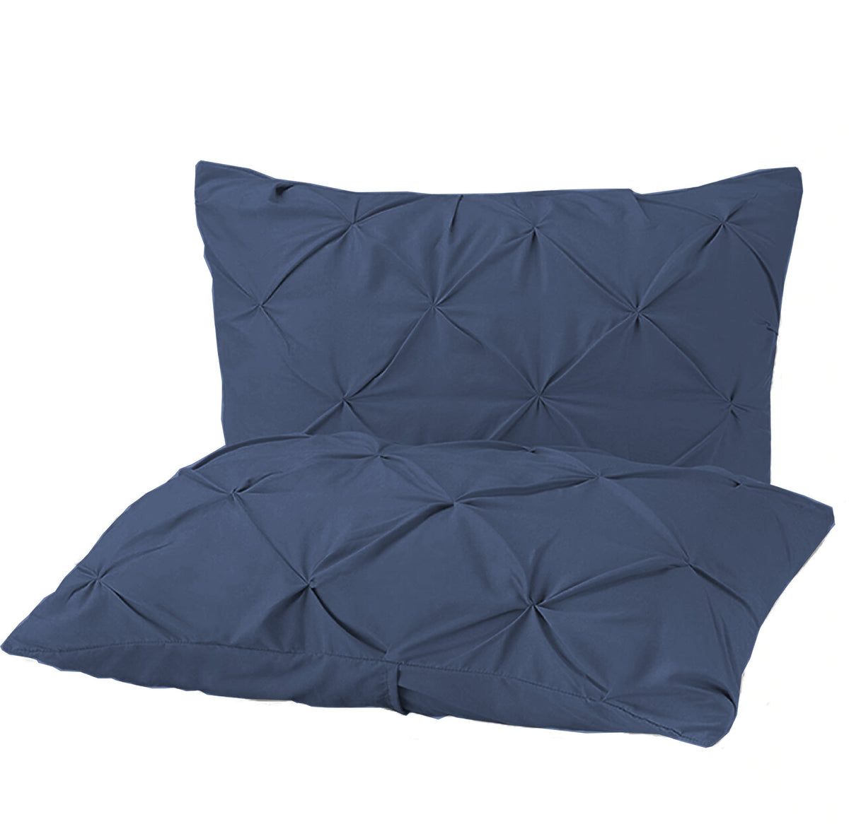 Pintuck Duvet Set 100% Cotton Quilt Cover Single Double King Super King Size Pintuck Bedding - seventhstitch