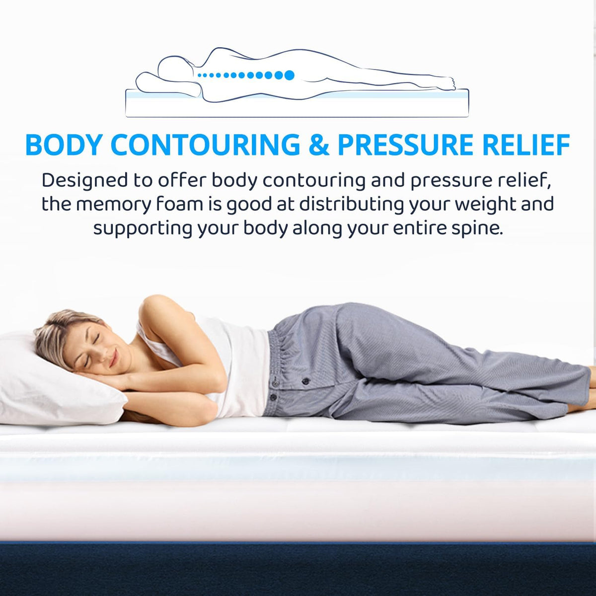 Hotel Quality Mattress Topper Extra Deep Sleep Filling 4 inches /10cm Ultra Thick Bounce Back Soft Topper